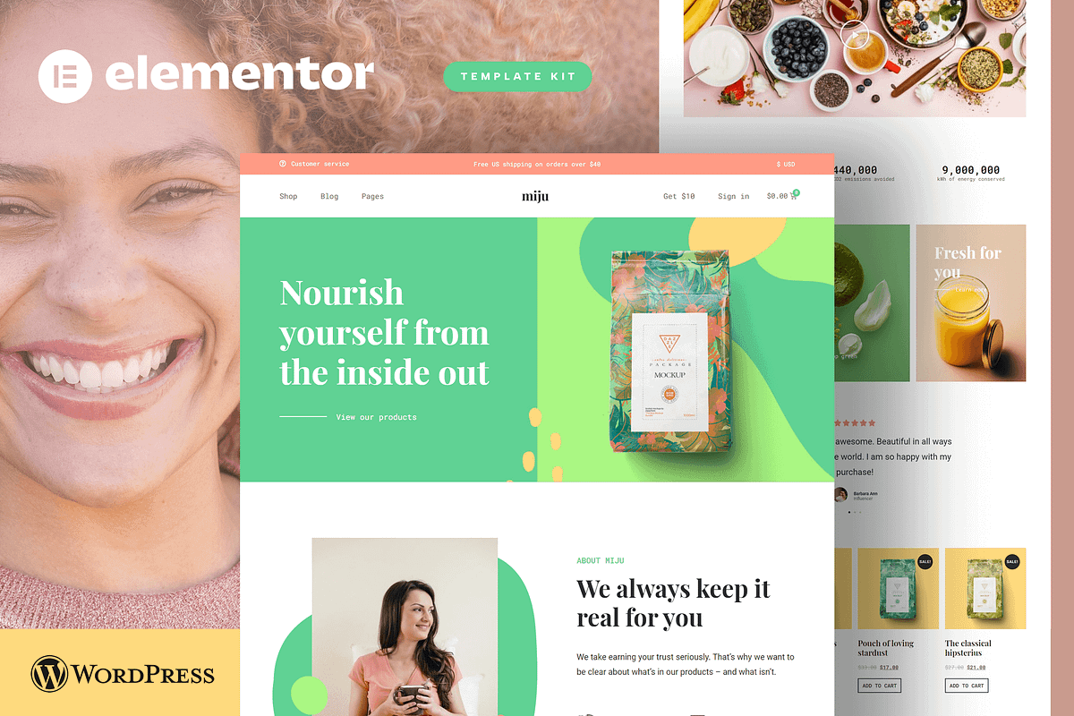 Conscious Shop Website Template Kit, a WordPress Template by Awakened Templates (Photo 1 of 6)