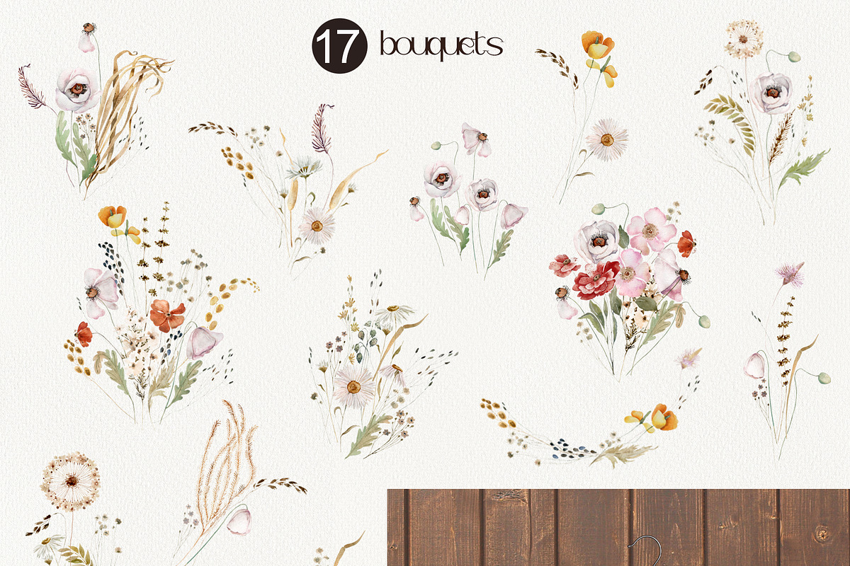 Dried Wildflowers Collection, a Decorative Illustration by TanyaOak (Photo 4 of 9)