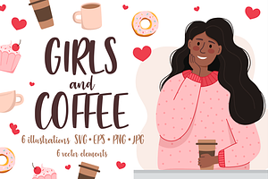 GIRLS And COFFEE Illustrations