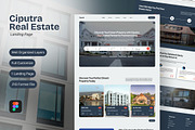 Ciputra - Real Estate Website, a Landing Page Template by FIBRINOSÄ (Thumbnail 1 of 6)