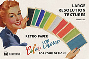 Retro Paper Set, a Texture Graphic by Retro Machine (Thumbnail 2 of 8)