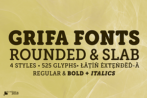 Grifa Rounded & Slab -4 Fonts-