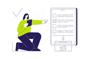 Blockchain voting mechanism abstract, a Technology Illustration by Visual Generation