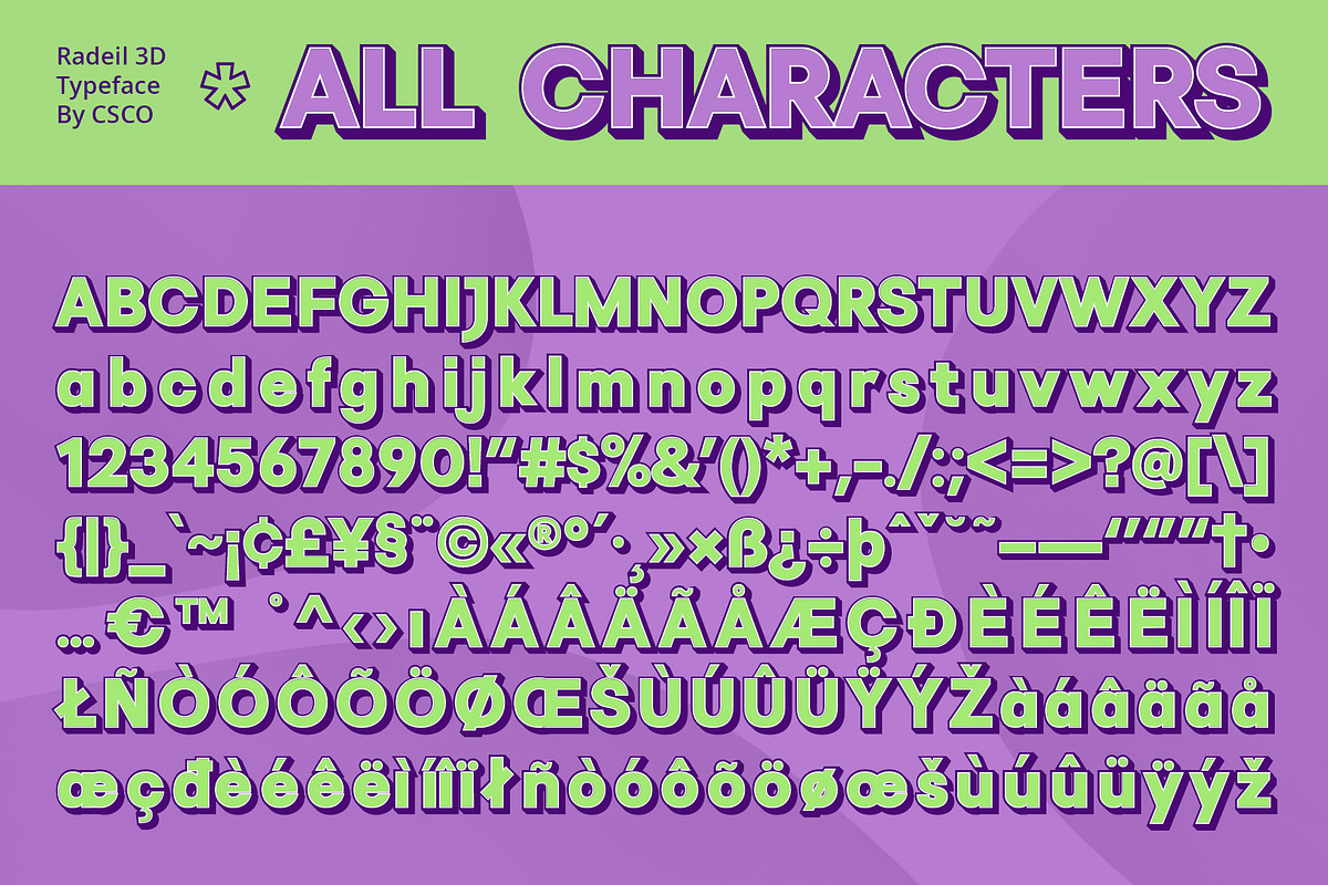 Radeil 3D, a Sans Serif Font by Craft Supply Co. (Photo 7 of 8)