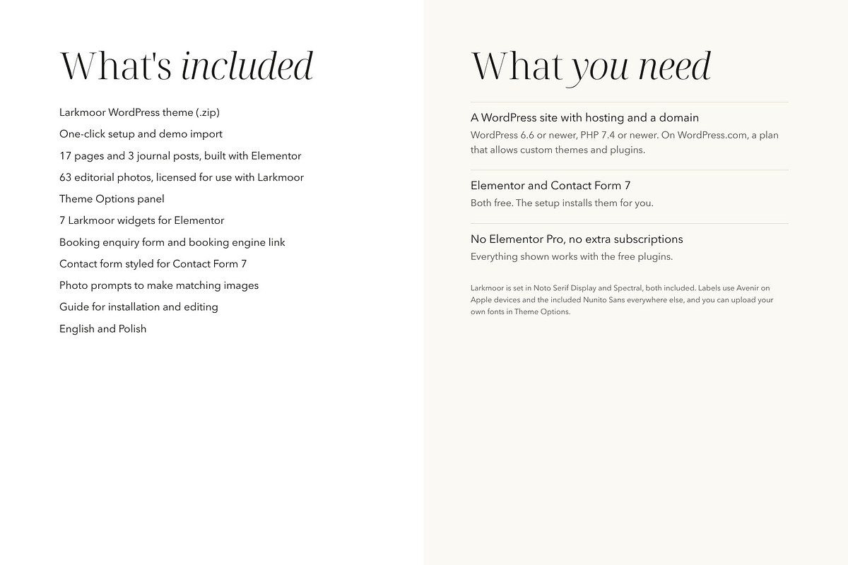 Larkmoor Luxury Hotel Theme, a WordPress Template by Tomasz Ganclerz (Photo 10 of 19)