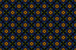 Blue Flower Seamless Pattern, a Pattern Graphic by Mightyfire