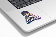 Hipster Beard Dad Gaming Esport Logo, a Design Template by tkzgraphic (Thumbnail 2 of 2)