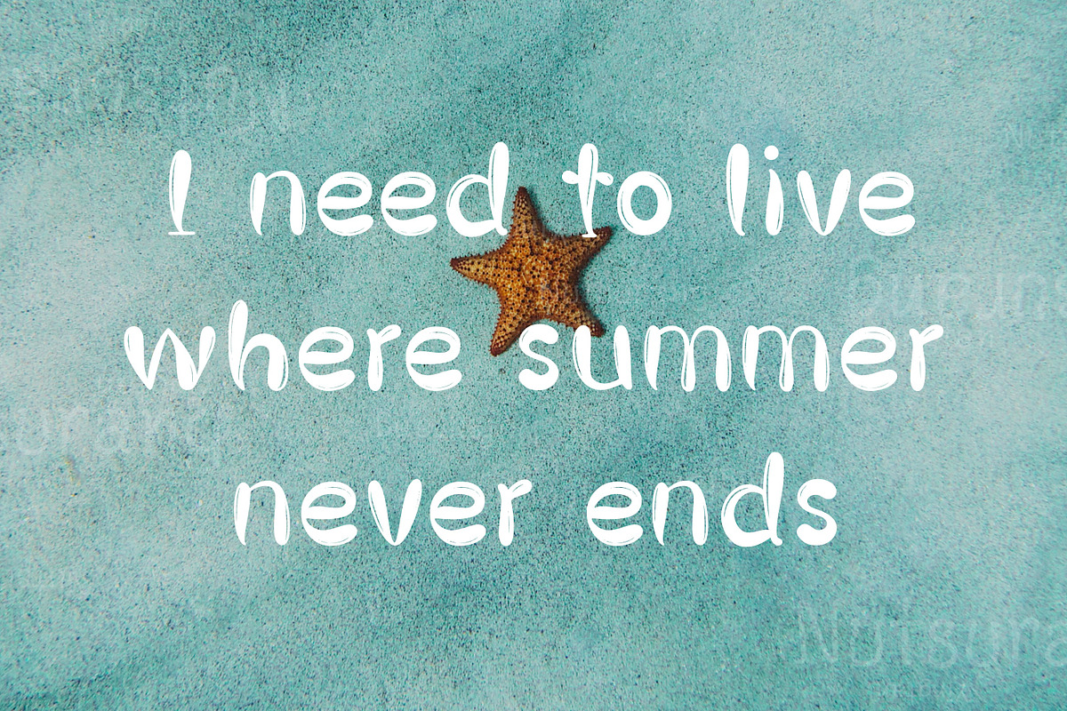 Different Summer  Fonts, a Script Font by N Nakorn Creative (Photo 4 of 8)