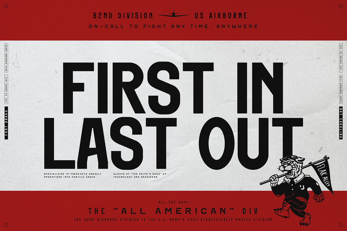 Flak Alley, a Sans Serif Font by UppercapType (Photo 4 of 13)
