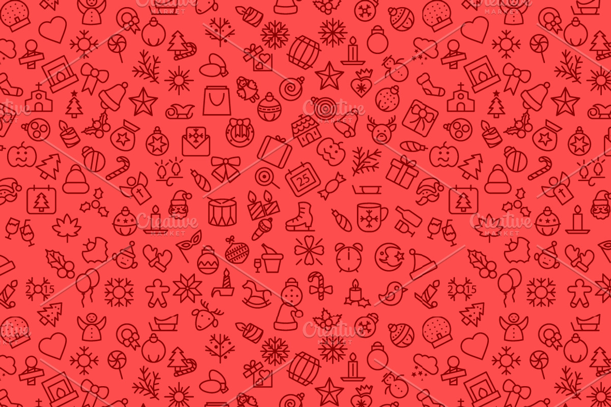 Christmas and Snowflakes Patterns preview 3