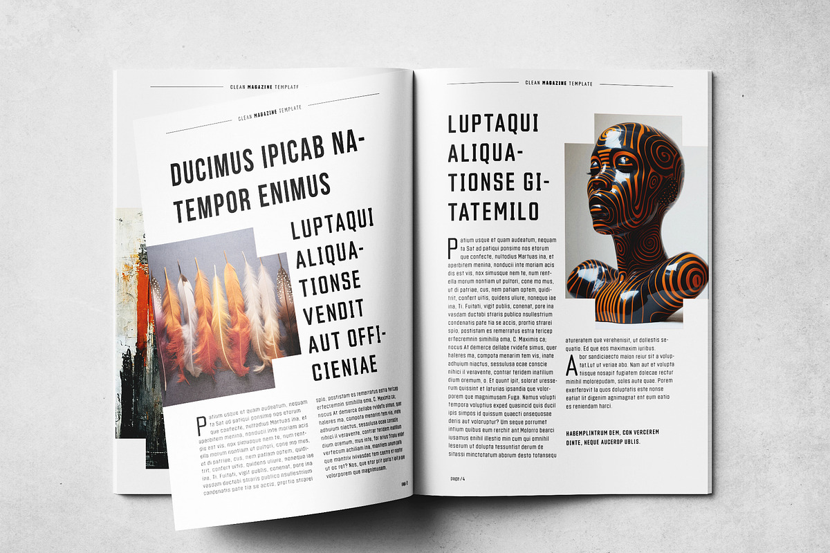 Magazine Print Layout, a Magazine Template by Grkic Creative (Photo 3 of 13)