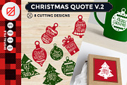 Christmas Quote V.2 Cutting File SVG, an Illustration by defarmerdesign (Thumbnail 1 of 3)