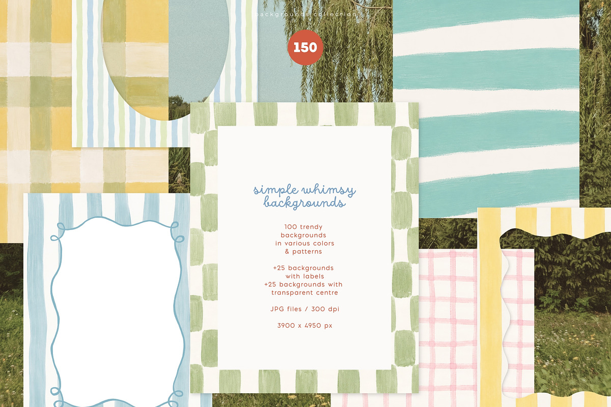 Simple Whimsy Backgrounds, a Background Graphic by PeDe Designs (Photo 3 of 15)