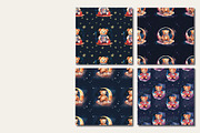 Space Pattern, a Decorative Illustration by Volha (Thumbnail 2 of 3)