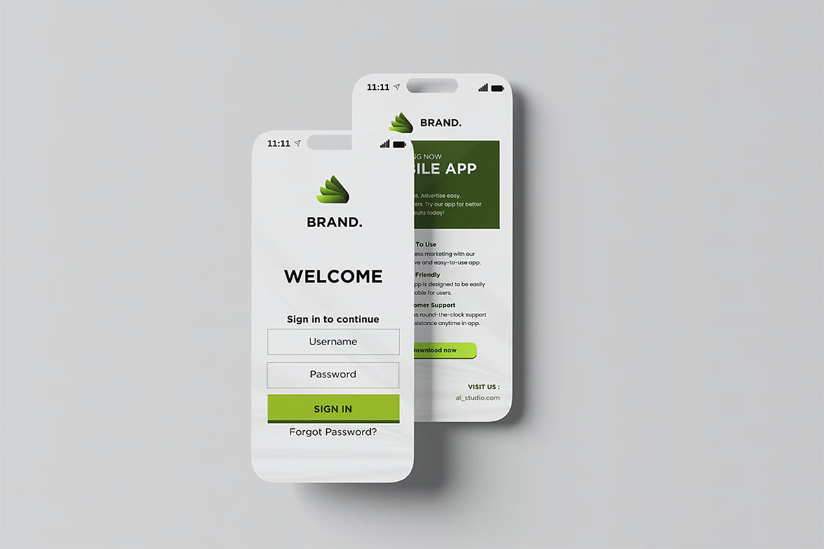 Mobile App Mockup, a Device Mockup by zpackcreative (Photo 4 of 5)