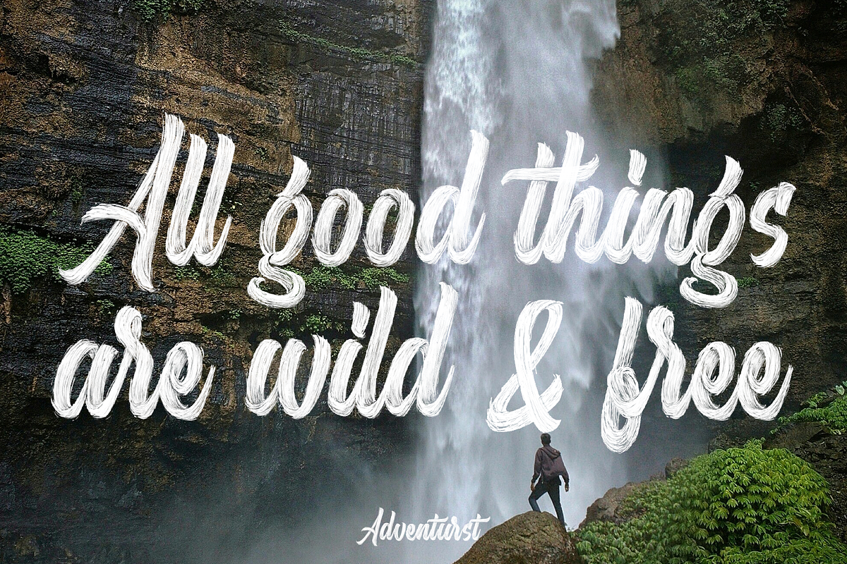 Adventurist - SVG Script Font, a Script Font by Surplus Type Co (Photo 8 of 11)