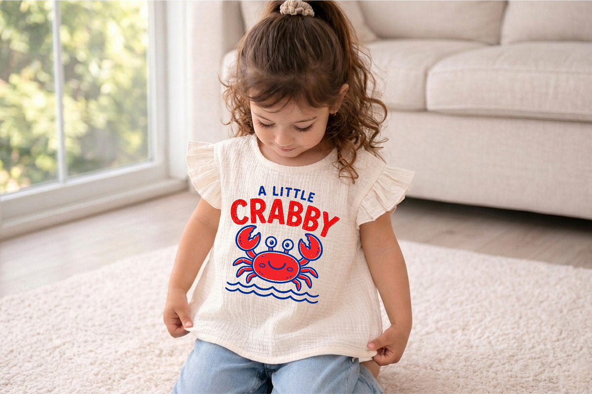 Summer A Little Crabby PNG, an Illustration by Canvas Craft
