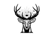 Artistic Geometric Deer Head Bundle, an Illustration by yasushie (Thumbnail 5 of 31)