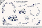 Botanical Hero Elements Collection, an Object Graphic by Christine Krahl (Thumbnail 1 of 3)