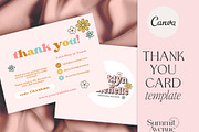 Pink Retro Email Signature Template, a Business Card Template by Summit Avenue (Thumbnail 1 of 7)