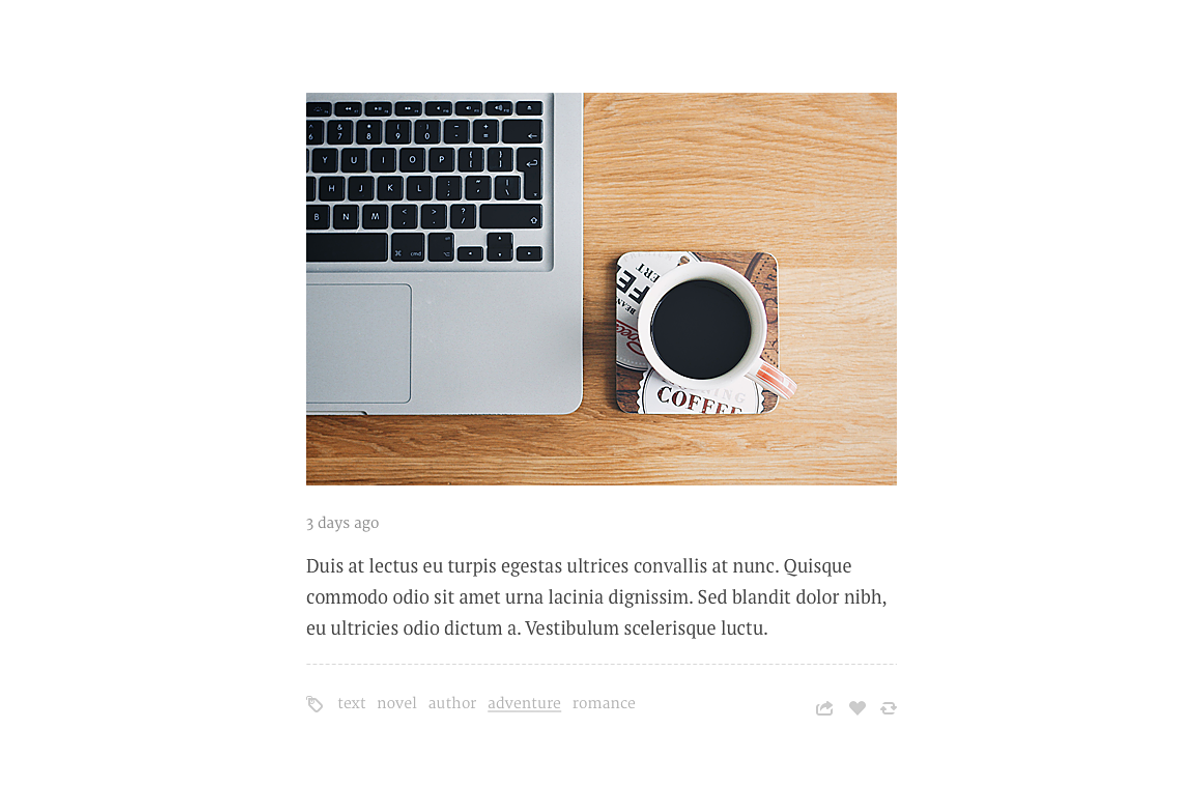 Paper tumblr theme, a Websites & App Template by Pixel Revel (Photo 2 of 3)