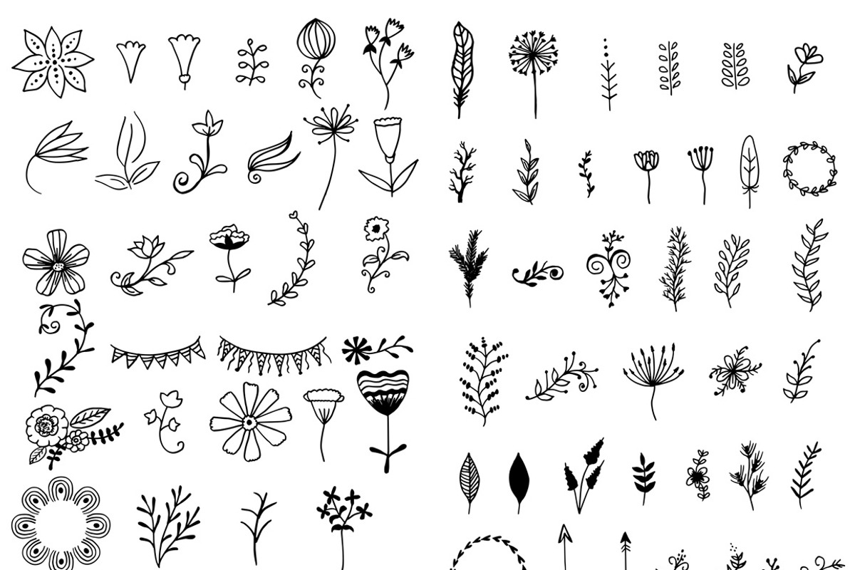 Hand-Drawn Vector Kit + 15 Logos, an Illustration by Graphicsfuel (Photo 2 of 5)