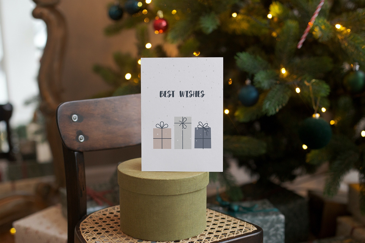 Hand Drawn Christmas Cards Bundle, a Card Template by maaariabouvier (Photo 11 of 19)