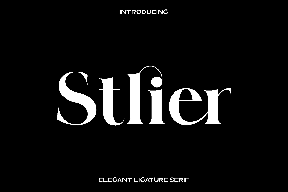 Stlier - Luxury Serif Font, a Serif Font by Luna Shop (Photo 1 of 8)