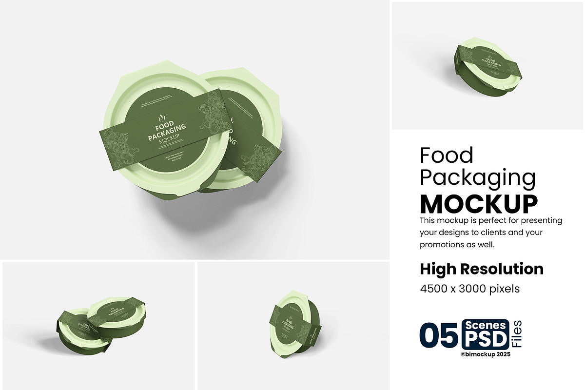 Food Packaging Mockup, a Product Mockup by bimockup (Photo 1 of 6)