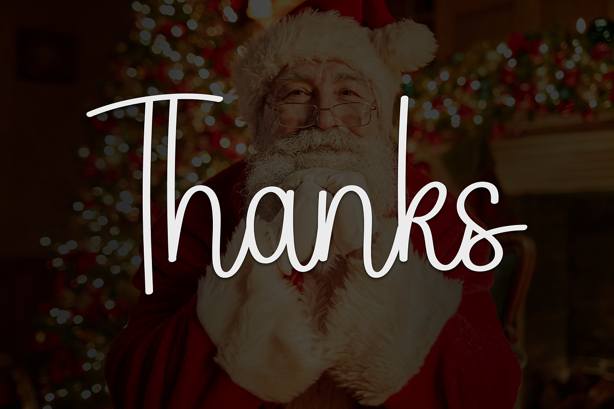 Hello Santa | Script Font, a Handwritten Font by Scratchones (Photo 8 of 8)