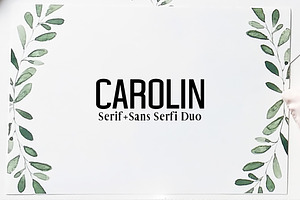 Carolin Duo 5 Font Family Pack