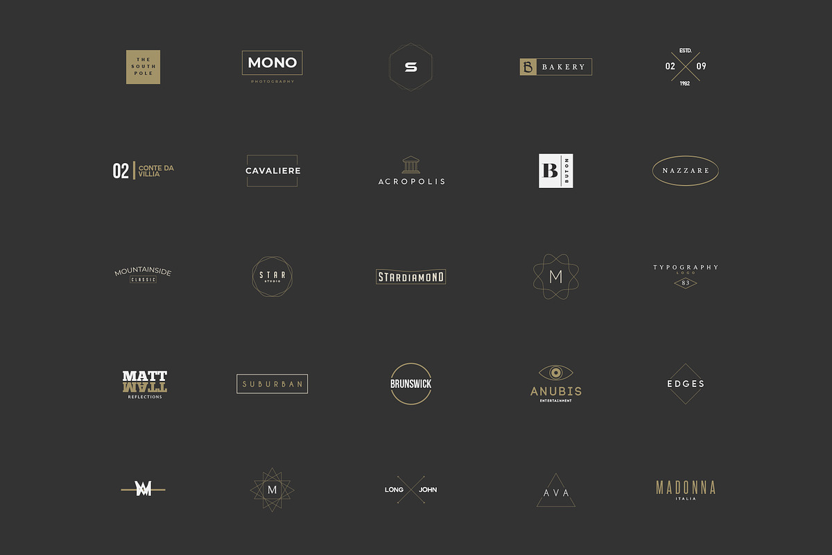 380 Stylish & Minimal Logos, a Branding & Logo Template by Graphicdome (Photo 13 of 18)