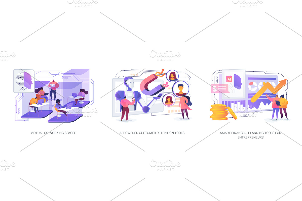 AI and Digital Tools for, a Technology Illustration by Visual Generation