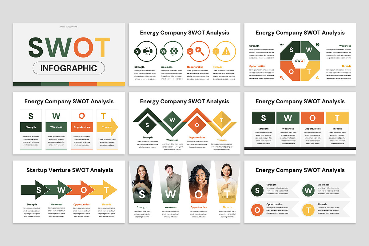 SWOT Google Slides, a Presentation Template by rgbryand (Photo 2 of 6)