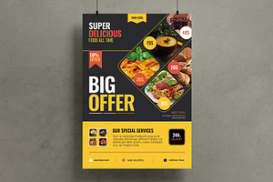 Super Delicious Food Menu Template, a Flyer Template by MightyDesign