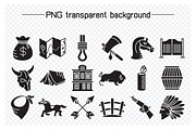 Cowboy and Wild West Icons, a Solid Icon by Designfour (Thumbnail 3 of 7)
