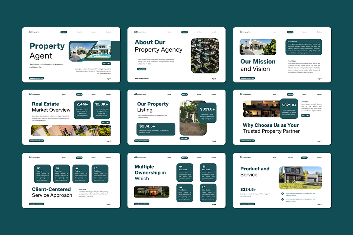 Property Agent - Google Slides, a Presentation Template by QR Design Studio (Photo 2 of 3)
