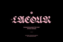 ED Lacour - Blackletter Typeface