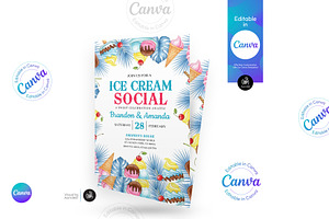 Ice Cream Social Flyer