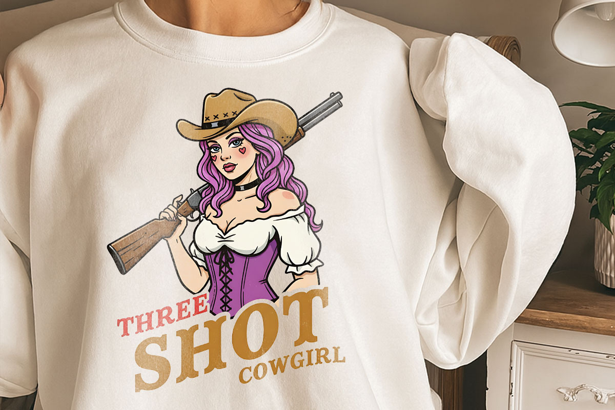 Retro Pin-Up Cowgirl Clipart Bundle, a Graphic by GlitterCraft (Photo 58 of 61)