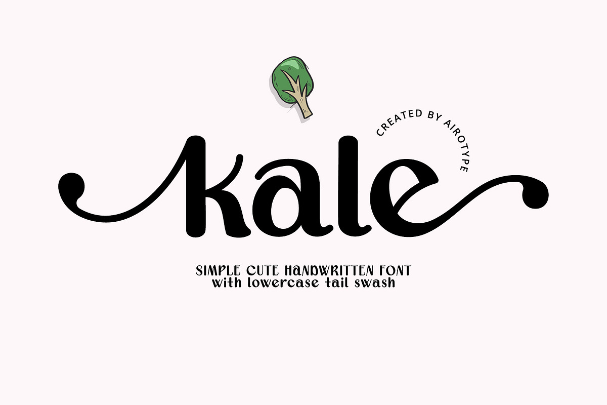 Kale - Sweet Cute Handwritten Font, a Handwritten Font by Airotype (Photo 1 of 9)