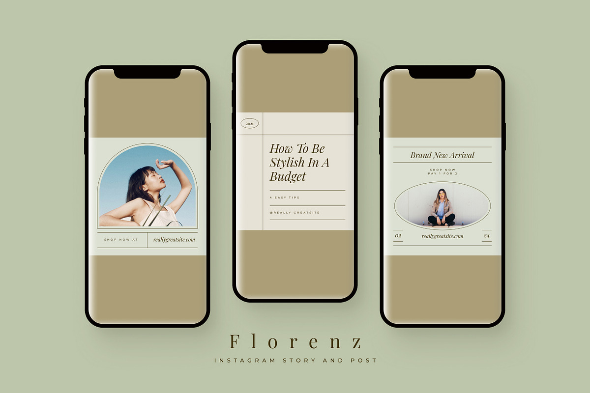 Florenz - Instagram Stories and Post, a Social Media Template by MYDesign (Photo 3 of 5)