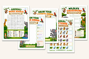 Wildlife Explorer Workbook, a Stationery Template by Designmela01 (Thumbnail 3 of 5)