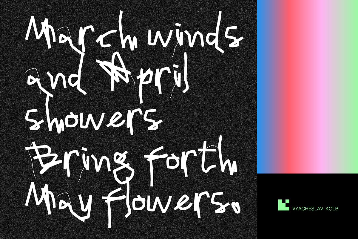 Grotesque defiant font Drop., a Handwritten Font by VyacheslavKolb (Photo 5 of 5)