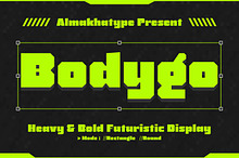 Bodygo – Boxy Display Font