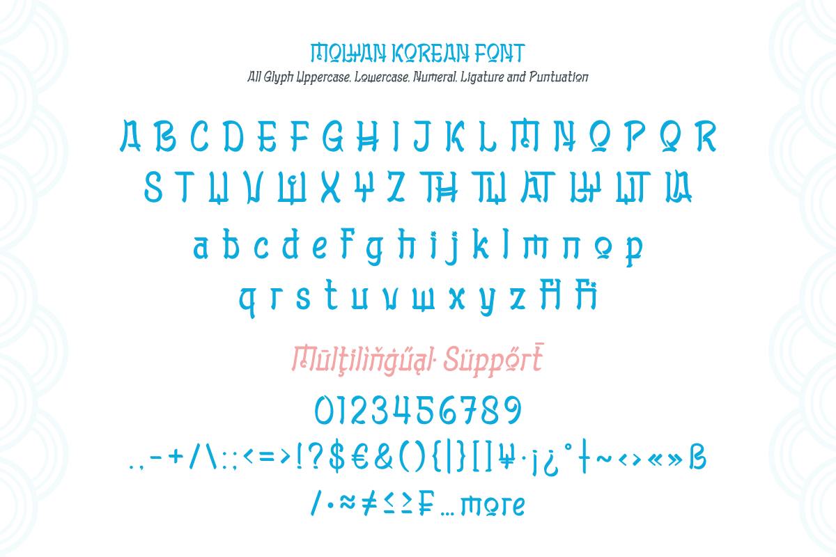 Molyan - Korean Style Font, a Sans Serif Font by twinstd (Photo 9 of 10)