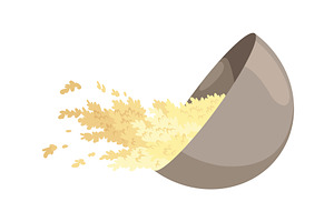 Ginger root. Aromatic herbal spice, a Food Illustration by the8monkey