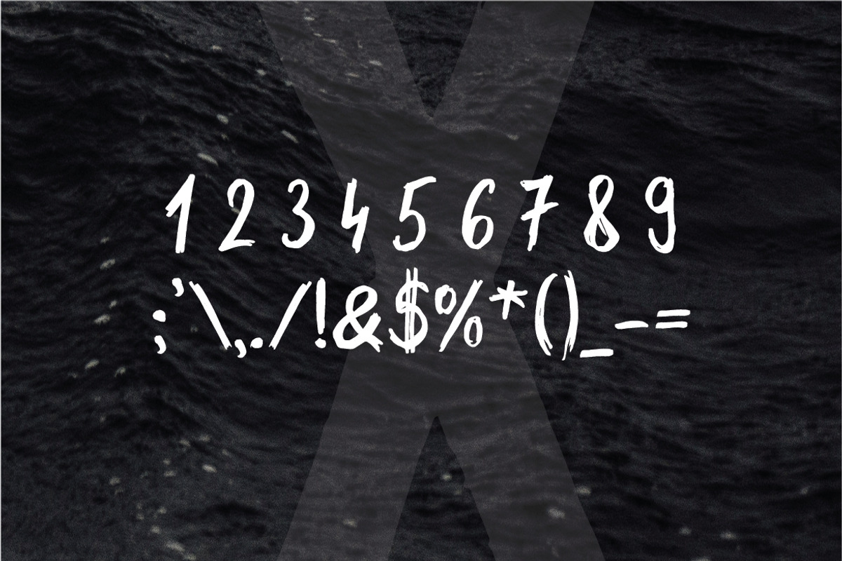 Deepo - Handwriting Font preview 3