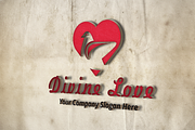 Divine Love Logo Template, a Branding & Logo Template by DesignMarket (Thumbnail 1 of 3)