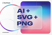 Gradient Mesh Blob Vector Background, a Pattern Graphic by SignalSupply (Thumbnail 3 of 6)